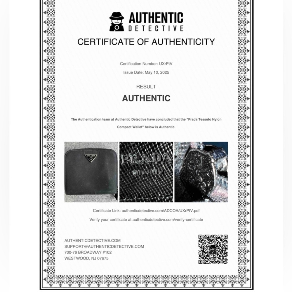 Prada Tessuto Nylon Black vintage 2005 Compact Wallet - Picture 15 of 15